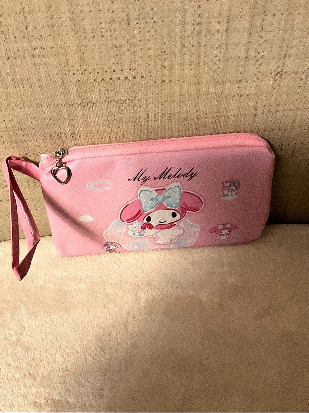 Sanrio My Melody Pink Cosmetic Pouch with Wrist Strap
